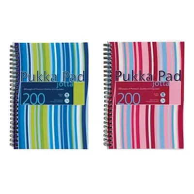 Pukka Pad Polypropylene Wirebound Jotta Notebook A5 Blue/Pink (3 Pack)