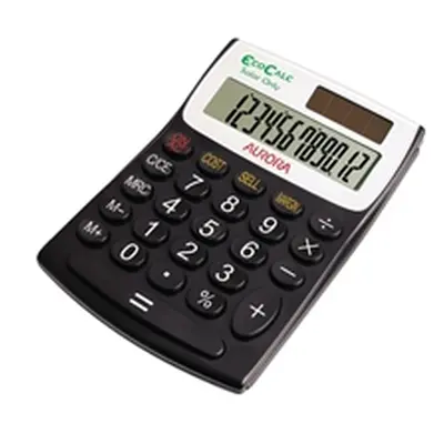 Aurora EcoCalc Calculator Desktop Recycled Solar