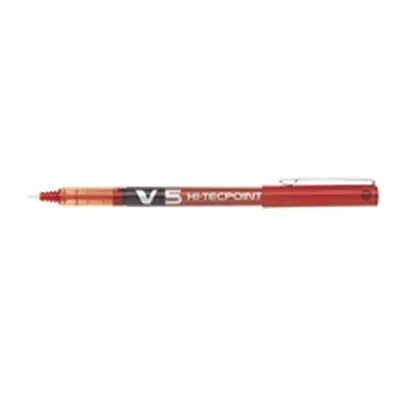 Pilot V5 Hi-Tecpoint Ultra RollerballxFine Red (Pack of 12) BXV502