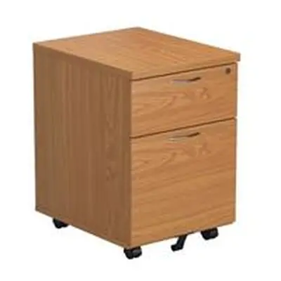 Allegro 2 Drawer Mobile Pedestal - Oak - TESMP2NO