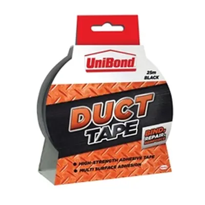 UniBond Duct Tape 50mmx25m Black - 1517009