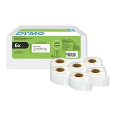 Dymo LabelWriter Return Address Labels 25 x 54mm White (Pack of 6)