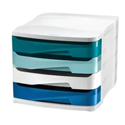 Riviera by CEP 4 Drawer Desktop Unit Multicoloured 1003940511