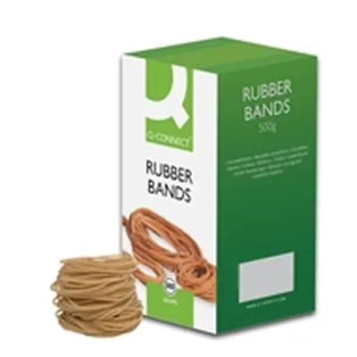 Q-Connect Rubber Bands No.18 76.2 x 1.6mm 500g Ref KF10526