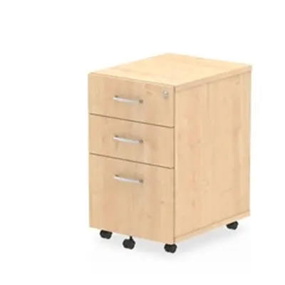 Impulse Under Desk Pedestal 3 Drawer Maple - I001656