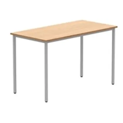 Office Rectangular Multi-Use Table 1200X600 Norwegian Beech/Silver