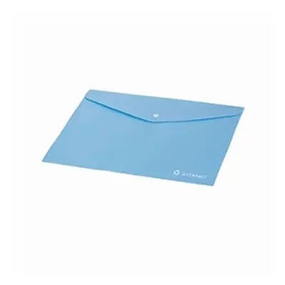 Q-Connect Recycled Polypropylene Folder Transparent A4 Blue (Pack 12)