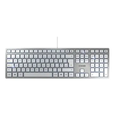 Cherry KC6000 Wired Slim Keyboard Silver Ref