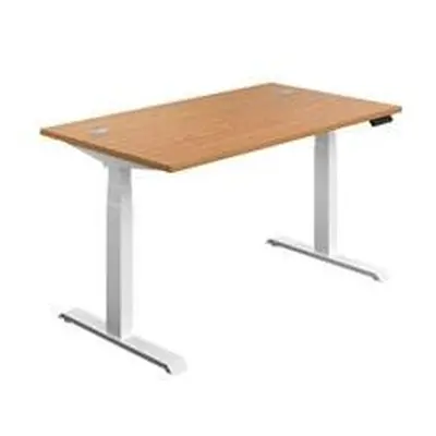 Economy Sit Stand Desk 1600 X 800 Nova Oak-White