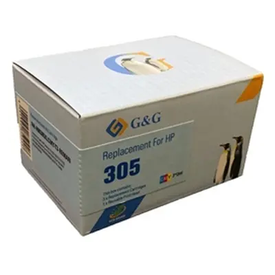 Alpa-Cartridge Remanufactured G+G Hi Capacity Tri Colour Ink HP 305XL