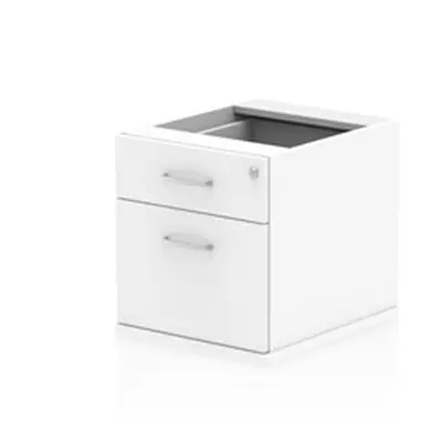 Impulse Fixed Pedestal 2 Drawer White - I001642