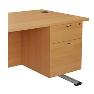 Allegro 2 Drawer Fixed Pedestal - Beech - TESHP2/655BE