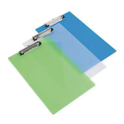 Rapesco Clipboard Frosted Transparent Assorted (10 Pack) SHP PCBAS