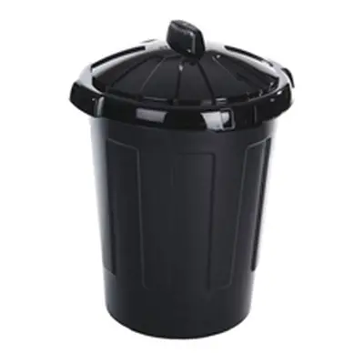 Plastic Dustbin 80 Litre Black