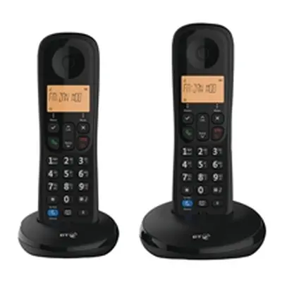 BT Everyday 1 Telephone Twin - Black