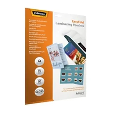 Fellowes Admire EasyFold A4 Laminating Pouches 160 Micron (25 Pack)