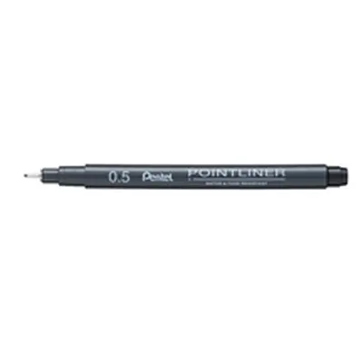 Pentel Pointliner Pigment Liner 0.5mm Black (Pack of 12) S20P-5A