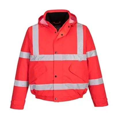 Hi-Vis Bomber Jacket (Red) Large