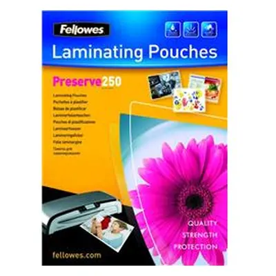 Fellowes A4 Glossy 250 Micron Laminating Pouch - 100 pack