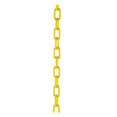 Yellow Plastic Chain 10mm Short Link 25 Metre