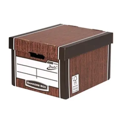 Bankers Box Premium Classic Box Wood Grain (5 Pack) 7250513