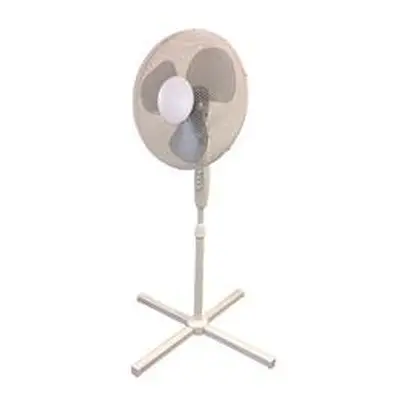 Q-Connect 16 Inch/406mm Pedestal Fan White KF00404