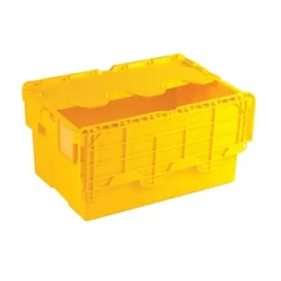 Yellow Attached Lid Container 54L 375817