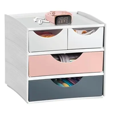 CEP MyCube Compact 4 Drawer Storage Station Pink 1032111681