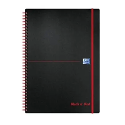 Black n' Red Polypropylene Wirebound Notebook 140 Pages A4 (5 Pack)