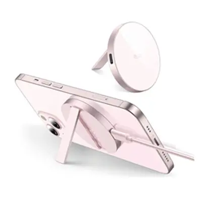 ESR HaloLock Kickstand Wireless Charger MagSafe Compatible Pastel Pink