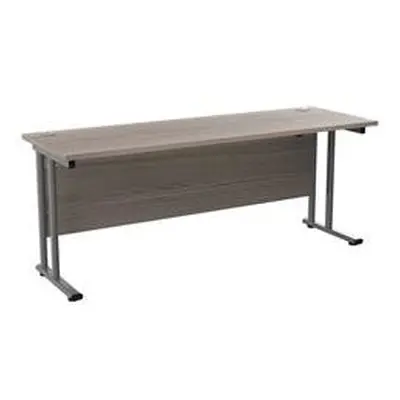 Allegro 1800 X 600 Rectangular Cantilever Workstation Grey Oak/Silver