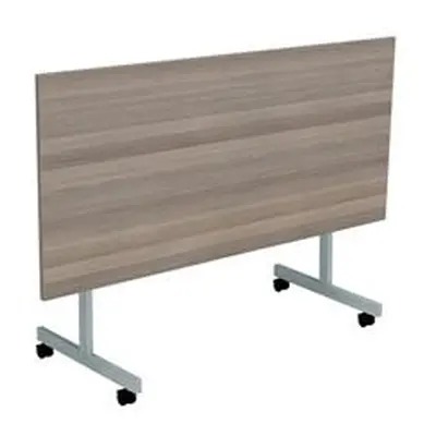 Allegro Tilting Table 1600x800 Silver/Grey Oak Top Ref OETT1680SVGO