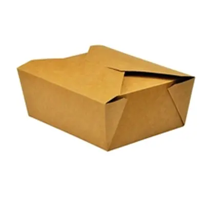 Vegware Food Carton No. 8 1300ml Kraft Brown (Pack of 300) 1671