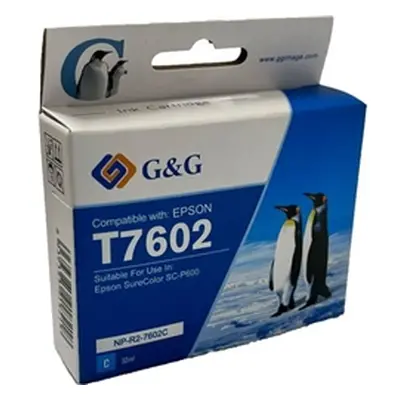 G+G Compatible Epson T7602 Cyan C13T760240 Inkjet