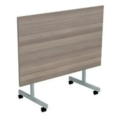 Allegro Tilting Table 1200x700 Silver/Grey Oak Top Ref OETT1270SVGO