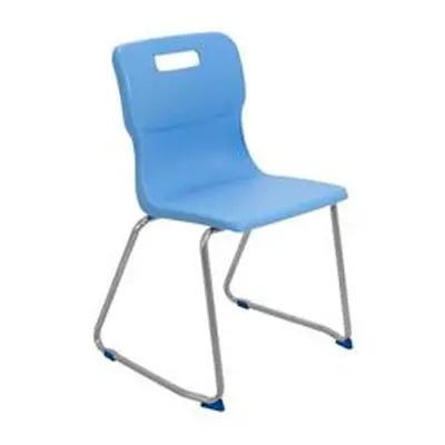 Titan Skid Base Chair Size 6 - 460mm Seat Height - Sky Blue - T26-CB