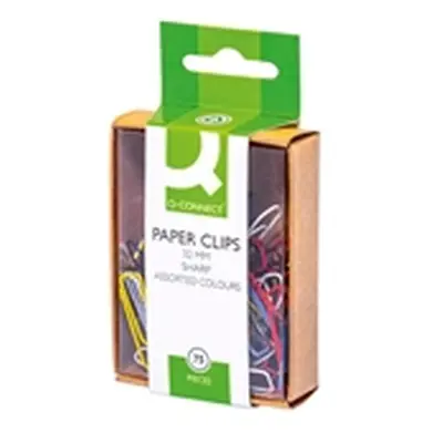 Q-Connect Paperclips Coloured 32mm (Pack of 10 x 75) Ref KF02023Q