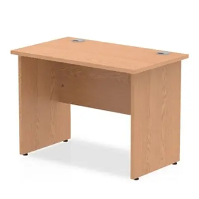 Impulse 1000/600 Rectangle Panel End Leg Desk Oak - MI002697