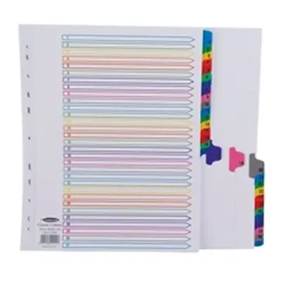 Concord Index 1-31 A4 Extra-Wide White With Multicolour - 10001/CS100