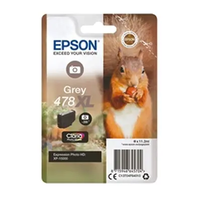 Epson 478XL Ink Cartridge Photo HD Claria High Yield Squirrel Grey