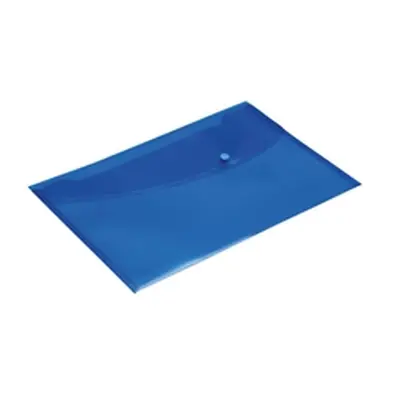 Rapesco Popper Wallet Foolscap Blue (5 Pack) 0693