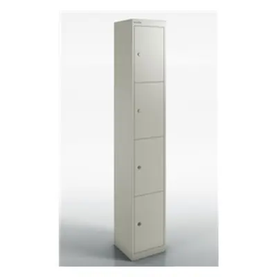 Qube by Bisley Locker 4 Door 1800mm High 457 Deep Goose Grey