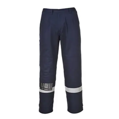 Mens Bizflame Plus Trouser Navy, 4XL, Re