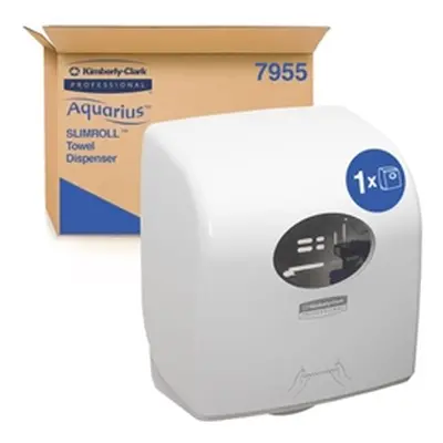 Aquarius Slimroll Rolled Hand Towel Dispenser White 7955