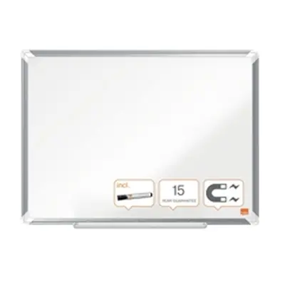 Nobo Premium Plus Steel Magnetic Whiteboard 600x450mm