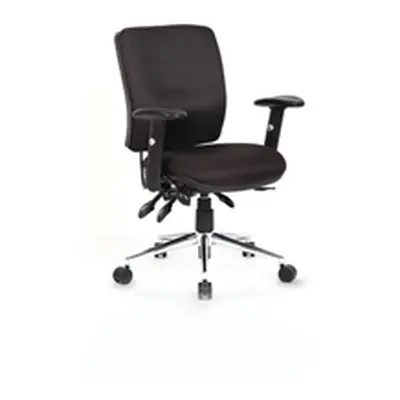 Impulse 1400 Silver Cant Desk Walnut + 3 Dr Mobile Ped & Chiro Black