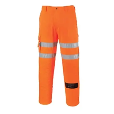 Mens Rail Combat Trousers Orange, Large,