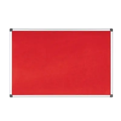 Bi-Office Maya Notice Board, Red Felt, A