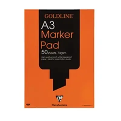 Clairefontaine Goldline White Marker Pad A3 GPB1A3