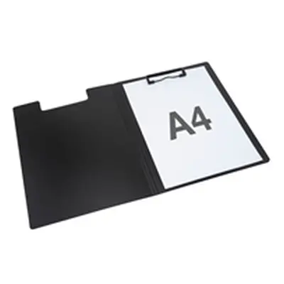 Rapesco Germ-Savvy™ Antibacterial A4 Foldover Clipboard - Black PK4